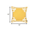 Geometric Border Throw Pillow
