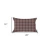 Houndstooth Lumbar Throw Pillow