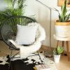 Modern Textured Throw Pillow