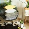 Modern Textured Throw Pillow
