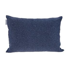 Shimmering Beaded Luxury Throw Pillow (Color: Blue)