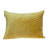 Quilted Velvet Zig Zag Decorative Lumbar Pillow