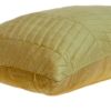 Quilted Velvet Zig Zag Decorative Lumbar Pillow