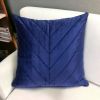 Quilted Velvet Arrows Decorative Throw Pillow