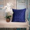 Quilted Velvet Arrows Decorative Throw Pillow