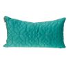 Quilted Velvet Geo Lumbar Decorative Pillow
