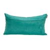 Quilted Velvet Geo Lumbar Decorative Pillow