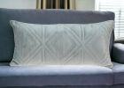 Quilted Diamonds Velvet Solid Color Lumbar Pillow