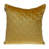 Tufted Diamond Yellow Ochre Transitional Pillow