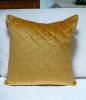 Tufted Diamond Yellow Ochre Transitional Pillow