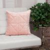 Chunky Geo Stitched Velvet Decorative Throw Pillow