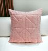Chunky Geo Stitched Velvet Decorative Throw Pillow