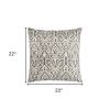 22" Cotton Throw Pillow