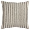 Natural Ticking Stripe Throw Pillow