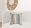 Natural Ticking Stripe Throw Pillow