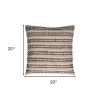 Nubby Texture Bands Throw Pillow