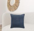 Solid Pearl Beaded Edge Throw Pillow