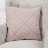 Pin Tuck Diamond Pattern Throw Pillow
