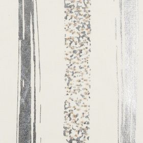 Glam Stripe Beaded Throw Pillow (Color: Silver/Gold)