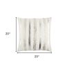 Glam Stripe Beaded Throw Pillow