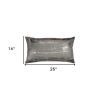 Distressed Brush Stroke Lumbar Pillow