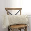 Braided Stripe Macrame Fringe Lumbar Pillow