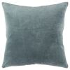 22" Cotton Velvet Throw Pillow