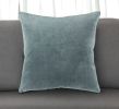 22" Cotton Velvet Throw Pillow