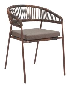 Skye Dining Chair (Color: Brown)