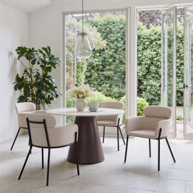 Bremor Dining Chair (Color: Beige)