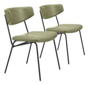Charon Dining Chair (Color: Green)