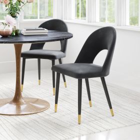 Menlo Dining Chair (Color: Black)