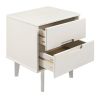 FarmHouse 2 Drawer Solid Wood Nightstand