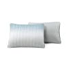 Aqua Blue and Grey Lightweight Polyester Fabric 3 Piece Quilt Set