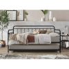 Rounded Iron Daybed with Roll Out Trundle Bed Frame