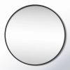 Round Wall Mirror in Black - Living Room Bedroom Accent Bathroom Mirror