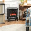 Electric Fireplace Heater with Realistic Log Flame LED