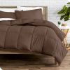 Down Alternative Comforter Set in Chocolate Brown