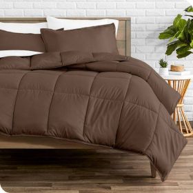 Down Alternative Comforter Set in Chocolate Brown (size: King/Cal King (3 Piece))