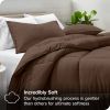 Down Alternative Comforter Set in Chocolate Brown