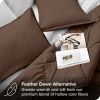 Down Alternative Comforter Set in Chocolate Brown