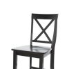 Set of 2 - X-Back 30-inch Solid Wood Barstool