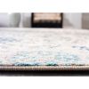 Coastal Blue Grey Damask Indoor Area Rug
