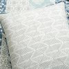 Lightweight 3 Piece Reversible Botanical Blue Damask Quilt Set