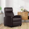 High-Density Faux Leather Push Back Recliner Chair