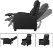 High-Density Faux Leather Push Back Recliner Chair
