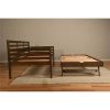 Solid Wood Daybed Frame with Twin Pop-Up Trundle Bed