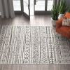 Chevron Coastal Boho Style Indoor Outdoor Area Rug
