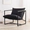 Modern Upholstered Accent Chair with Metal Frame