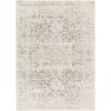 Distressed Oriental Area Rug in Light Grey / Beige